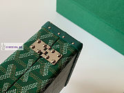 Goyard Minaudière Trunk Green Bag 16.5x11.5x5cm - 2