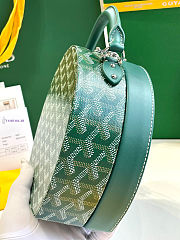Goyard Alto Hatbox Bag Green 16.5x7x18cm - 6