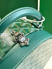Goyard Alto Hatbox Bag Green 16.5x7x18cm - 5
