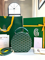 Goyard Alto Hatbox Bag Green 16.5x7x18cm - 2