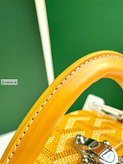 Goyard Alto Hatbox Bag Yellow 16.5x7x18cm - 6