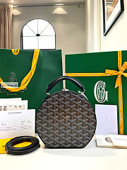 Goyard Alto Hatbox Bag Black 16.5x7x18cm - 2