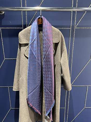 Gucci Warm Shawl Wrap Purple Scarf