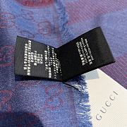 Gucci Warm Shawl Wrap Purple Scarf - 5