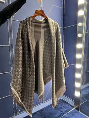 Gucci Warm Shawl Wrap Grey Scarf - 1