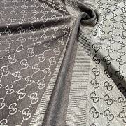 Gucci Warm Shawl Wrap Grey Scarf - 6