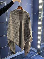 Gucci Warm Shawl Wrap Grey Scarf - 2