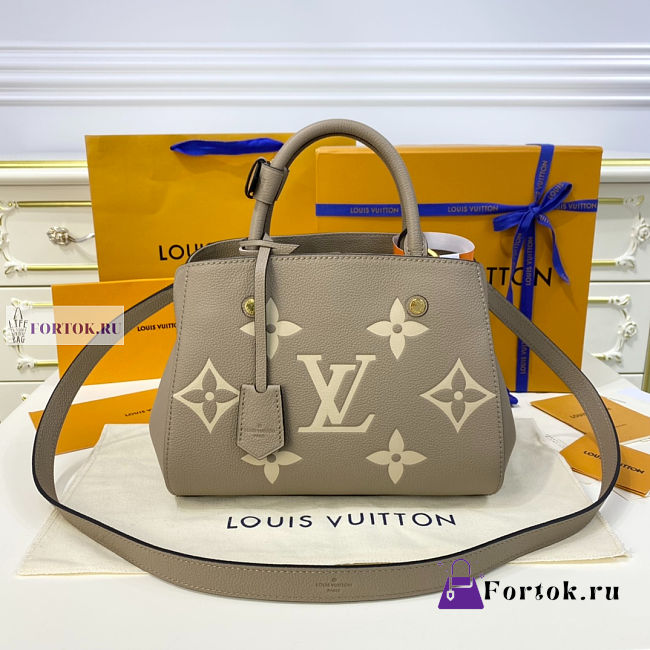 LV Montaigne BB Grey Empreinte Leather M41053 29x20x13cm - 1
