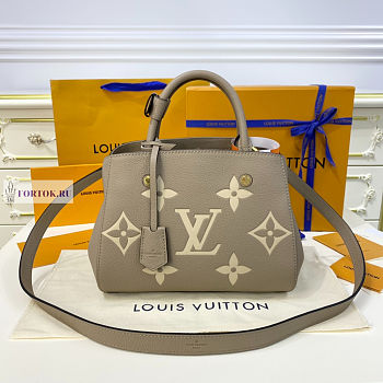 LV Montaigne BB Grey Empreinte Leather M41053 29x20x13cm