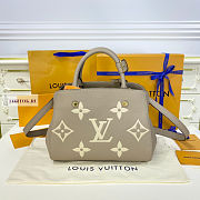 LV Montaigne BB Grey Empreinte Leather M41053 29x20x13cm - 6
