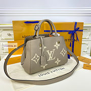LV Montaigne BB Grey Empreinte Leather M41053 29x20x13cm - 4
