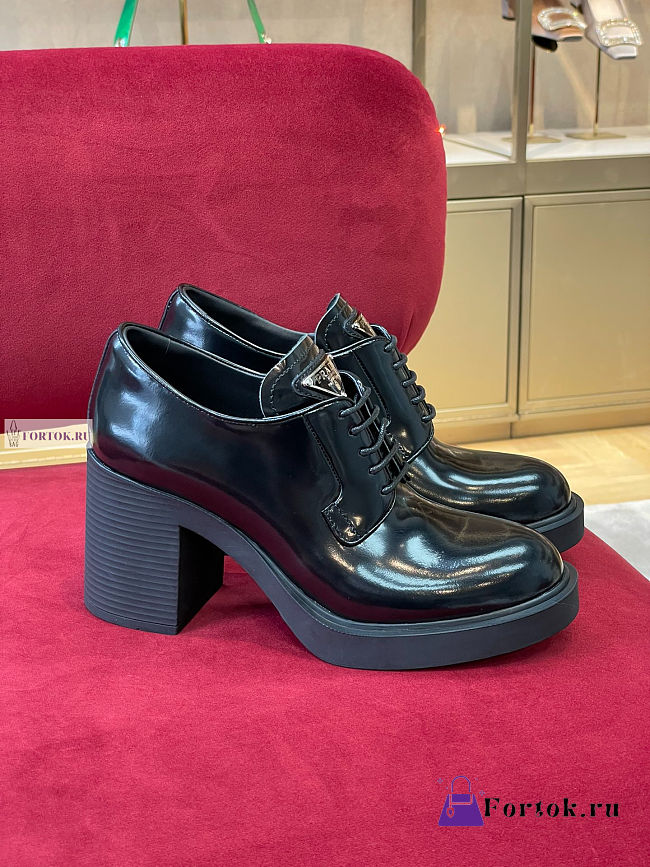 Prada Black Leather Boots 7.5cm - 1