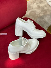 Prada White Leather Boots 7.5cm - 2