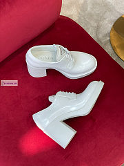 Prada White Leather Boots 7.5cm - 5