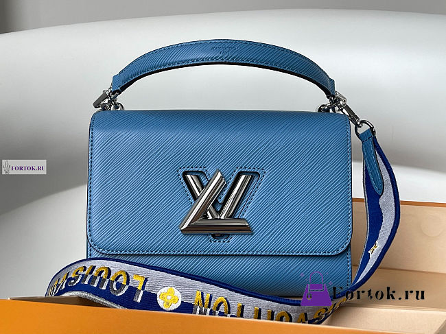 Louis Vuitton Twist MM Epi Leather Blue M57505 23x17x9.5cm - 1
