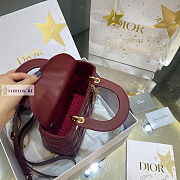 Lady Dior My ABC Cannage Lambskin Red 20cm - 2