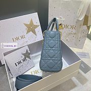 Lady Dior My ABC Cannage Lambskin Light Blue 20cm - 5