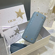 Lady Dior My ABC Cannage Lambskin Light Blue 20cm - 6