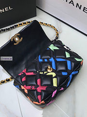 Chanel 19 Flap Bag Black Multicolor 26cm - 6