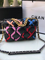 Chanel 19 Flap Bag Black Multicolor 26cm - 3