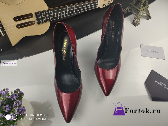 YSL Patent Leather Red Pumps 11cm - 1