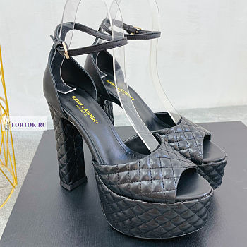 YSL Quilted Tass Black Pumps