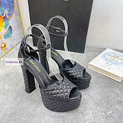 YSL Quilted Tass Black Pumps - 2