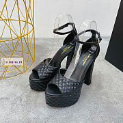 YSL Quilted Tass Black Pumps - 3