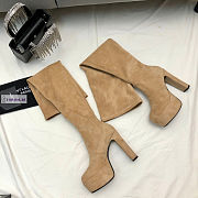 YSL Brown Suede High Boots - 6