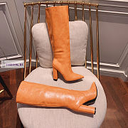 YSL Brown Leather Boots - 4