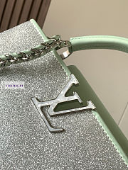LV Capucines BB Silver and Mint Bag 27x18x9cm - 6