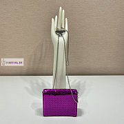 Prada Cardholder with Shoulder Strap Violet 11.5x8cm - 6