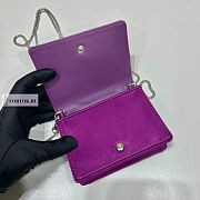 Prada Cardholder with Shoulder Strap Violet 11.5x8cm - 4