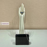 Prada Cardholder with Shoulder Strap Black 11.5x8cm - 6