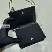 Prada Cardholder with Shoulder Strap Black 11.5x8cm - 2