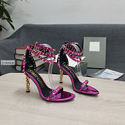 Tom Ford Padlock Chain Pink Pumps - 1