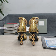 Tom Ford Padlock Chain Gold Pumps - 2