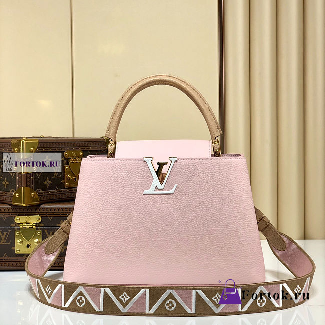 LV Capucines MM Pink M59020 31.5x20x11cm - 1