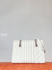 Gucci Marmont Small Tote Bag White 26.5x19x11cm - 3