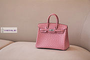 Hermes Pink Ostrich Leather Birkin 25/30/35cm - 6