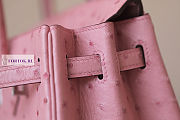 Hermes Pink Ostrich Leather Birkin 25/30/35cm - 3