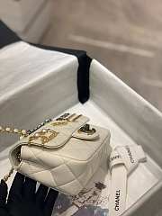 Chanel CF Flap White Bag Charms 2022 19x11x8cm - 6