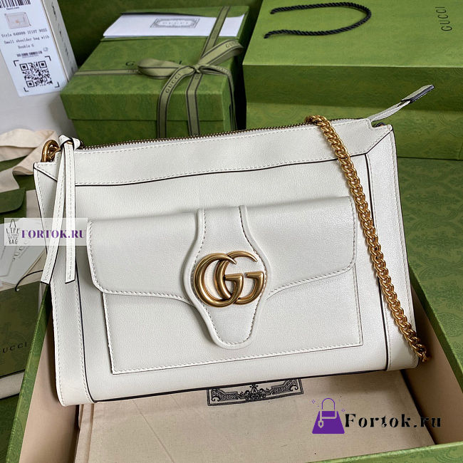 Gucci Calfskin White Tote Bag 27.5x21x7.5cm - 1