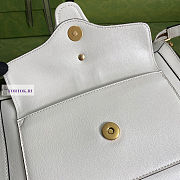Gucci Calfskin White Tote Bag 27.5x21x7.5cm - 4