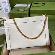 Gucci Calfskin White Tote Bag 27.5x21x7.5cm - 3