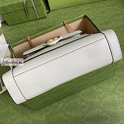 Gucci Calfskin White Tote Bag 27.5x21x7.5cm - 2
