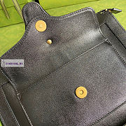 Gucci Calfskin Black Tote Bag 27.5x21x7.5cm - 6