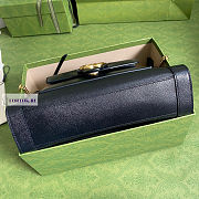 Gucci Calfskin Black Tote Bag 27.5x21x7.5cm - 5