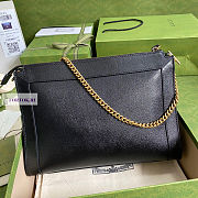 Gucci Calfskin Black Tote Bag 27.5x21x7.5cm - 4