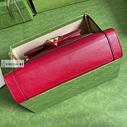 Gucci Calfskin Red Tote Bag 27.5x21x7.5cm - 3